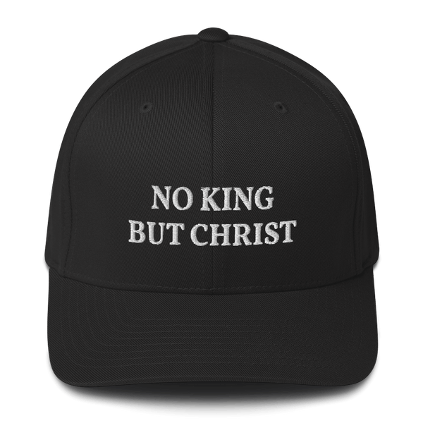 AnarchoChristian - No KIng but Christ FlexFit Hat - Proud Libertarian - AnarchoChristian