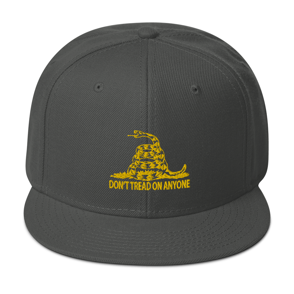 Don't Tread on Anyone Snapback Hat - Proud Libertarian - Proud Libertarian