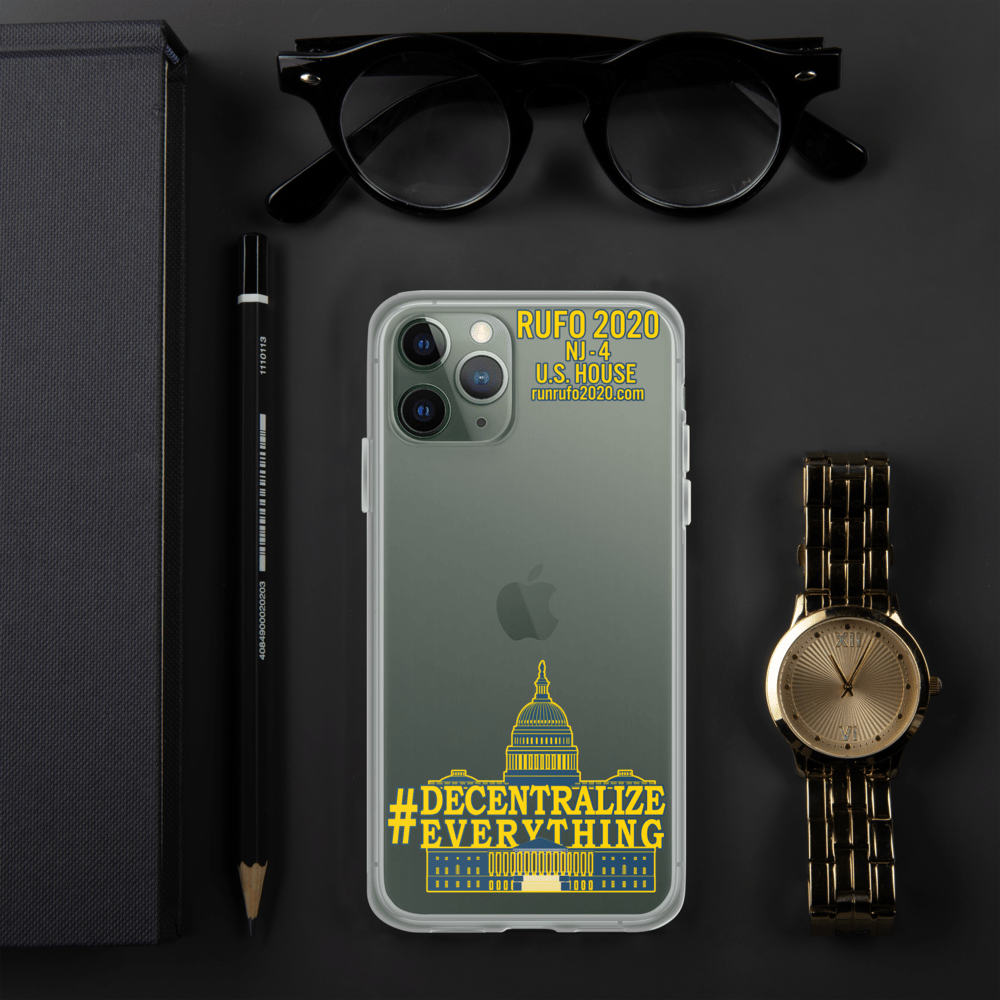 #Decentralize Everything Michael Rufo for Congress iPhone Case - Proud Libertarian - Michael Rufo