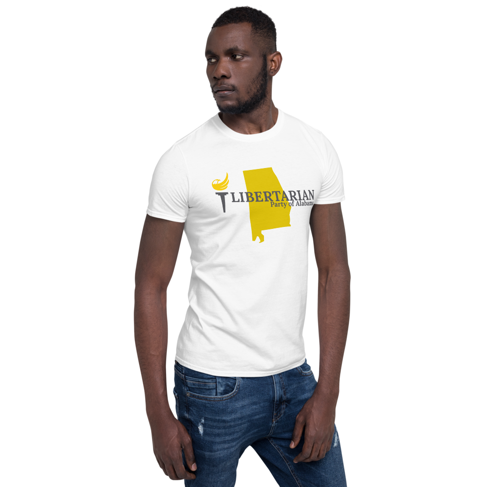 Libertarian Party of Alabama Short-Sleeve Unisex T-Shirt - Proud Libertarian - Libertarian Party of Alabama