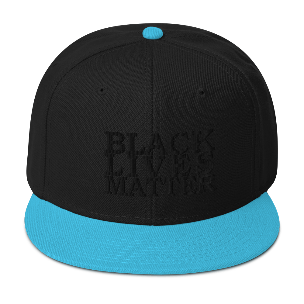 Black Lives Matter Low Contrast Snapback Hat - Proud Libertarian - Proud Libertarian