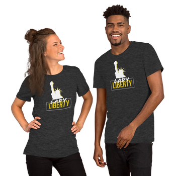 Lady Liberty Short-Sleeve Unisex T-Shirt - Proud Libertarian - Proud Libertarian