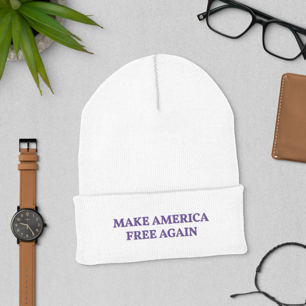 Make America Free Again Cuffed Beanie - Proud Libertarian - Proud Libertarian