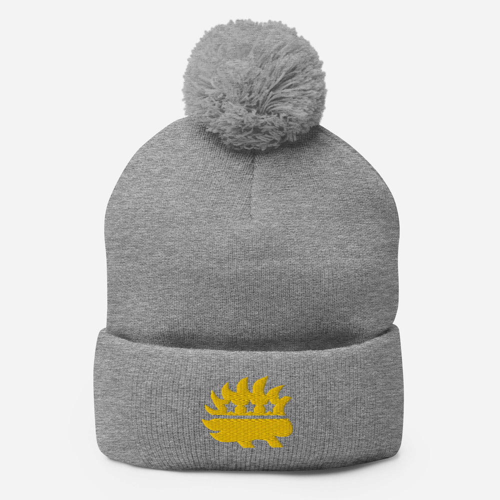 Libertarian Porcupine Pom-Pom Beanie - Proud Libertarian - Proud Libertarian