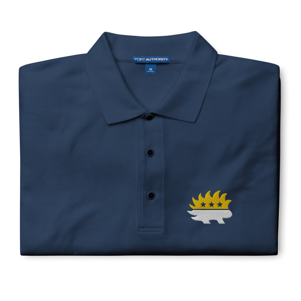 Libertarian Party Porcupine (Two-Color) Men's Premium Polo - Proud Libertarian - Proud Libertarian