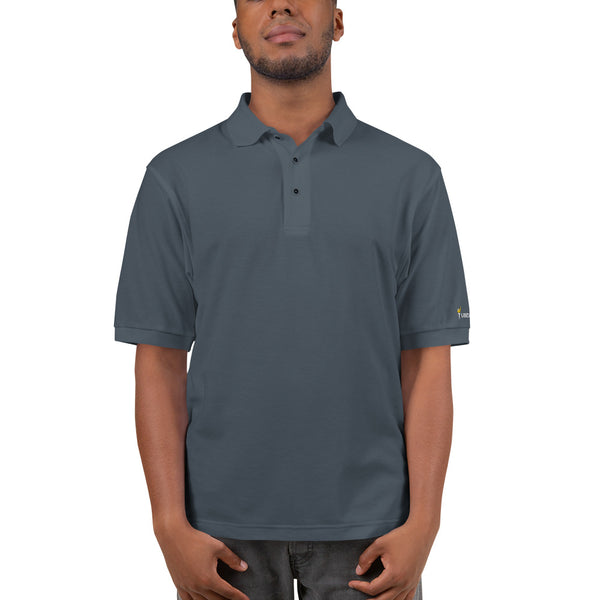 Libertarian Party Torch Men's Premium Polo (Logo on Sleeve) - Proud Libertarian - Proud Libertarian