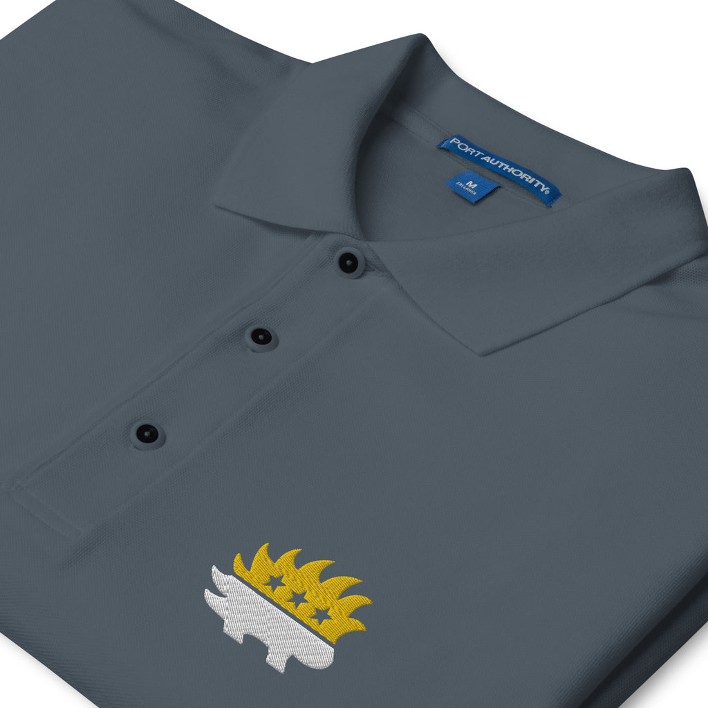 Libertarian Party Porcupine (Two-Color) Men's Premium Polo - Proud Libertarian - Proud Libertarian