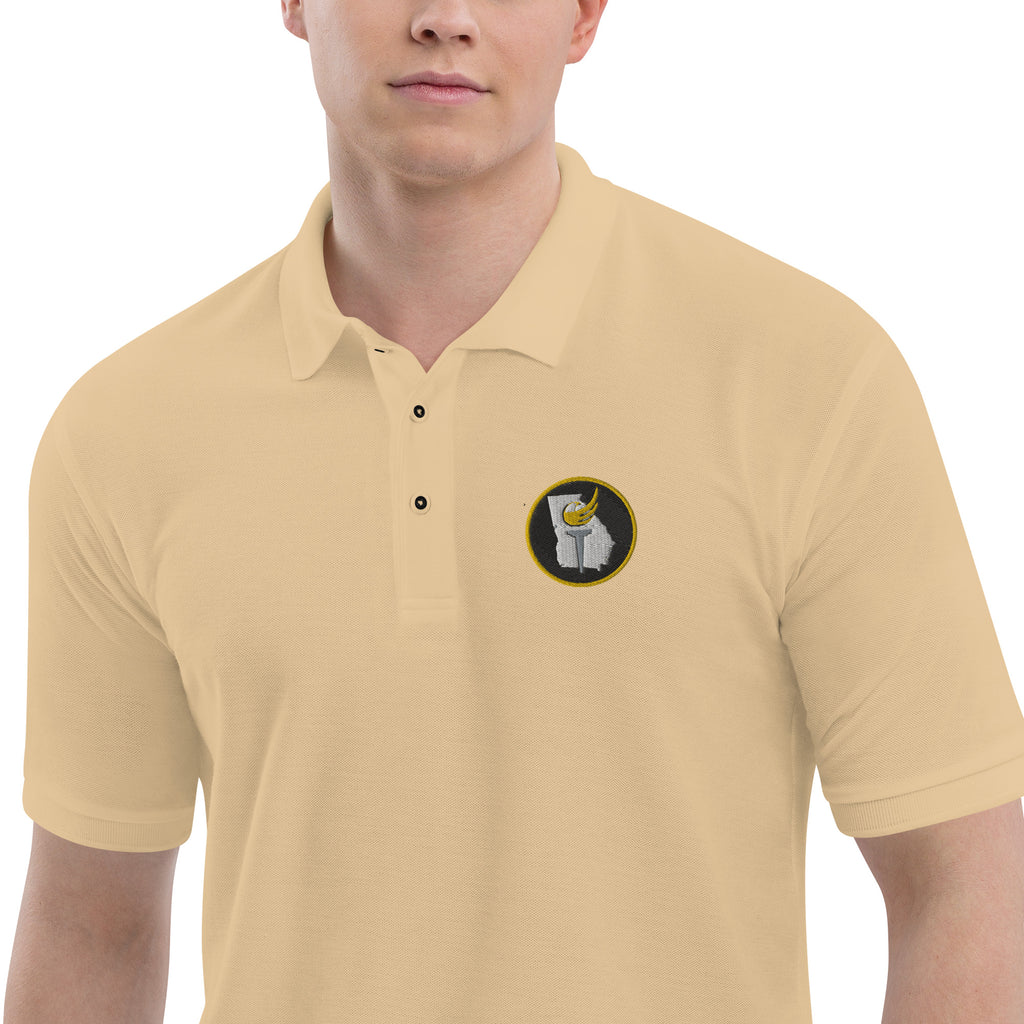 Libertarian Party of Georgia Men's Premium Polo - Proud Libertarian - Libertarian Party of Georgia