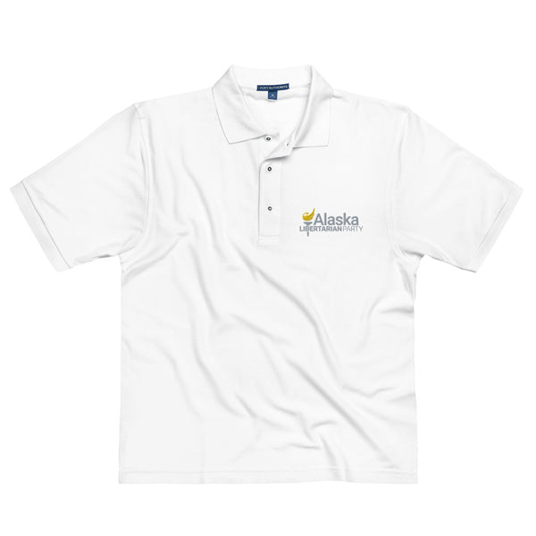 Alaska Libertarian Party Men's Premium Polo - Proud Libertarian - Alaska Libertarian Party