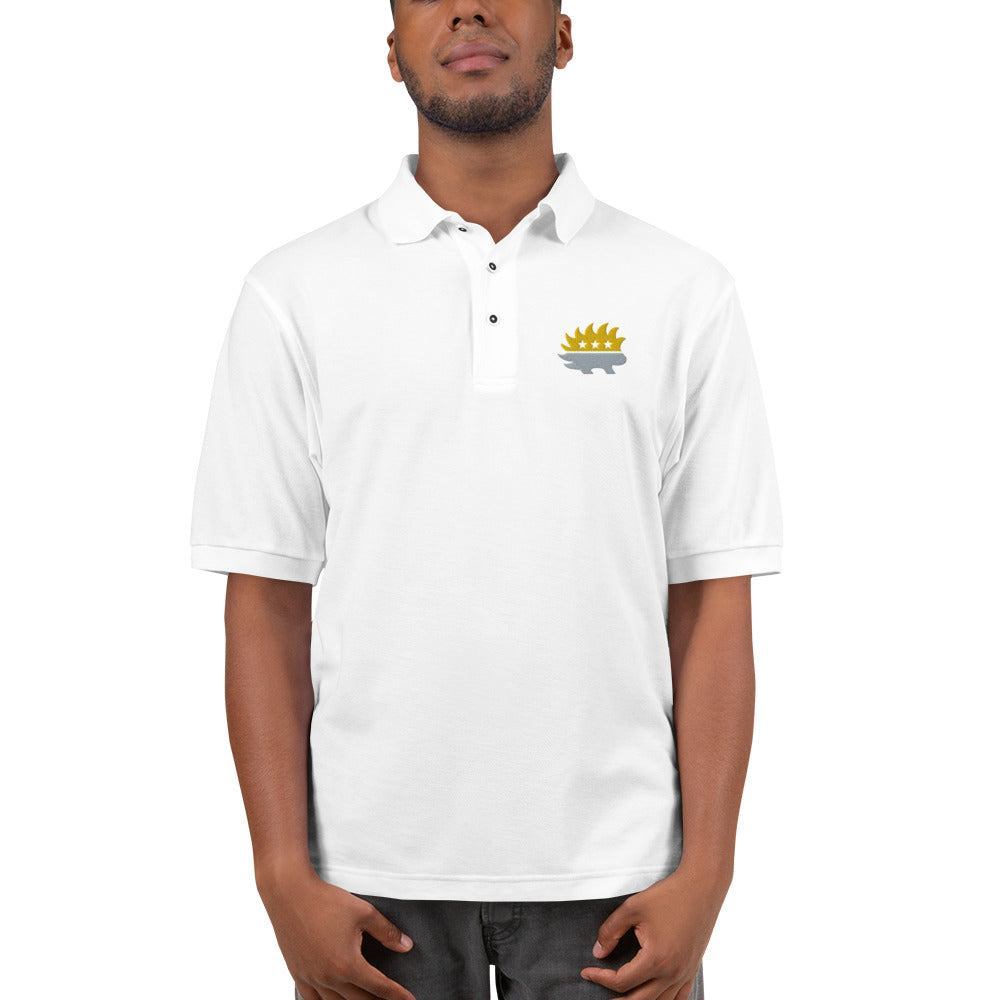 Libertarian Party Porcupine (Two-Color) Men's Premium Polo - Proud Libertarian - Proud Libertarian