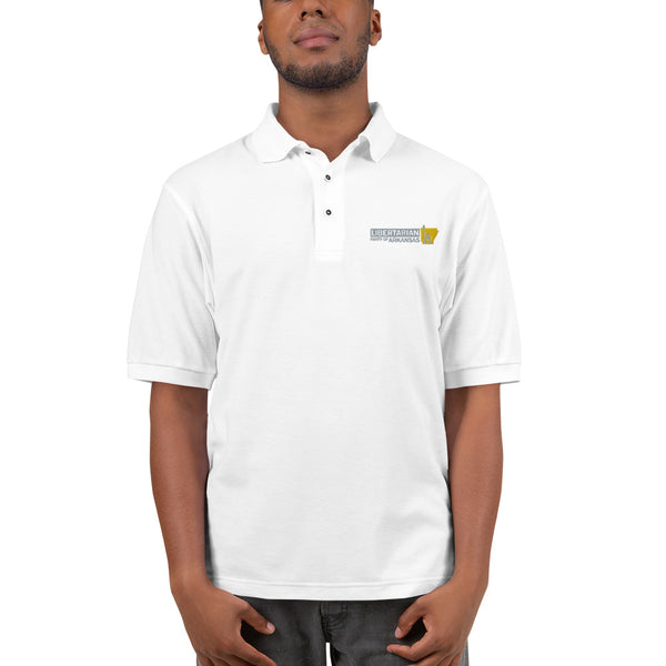 LP Arkansas Men's Premium Polo - Proud Libertarian - Libertarian Party of Arkansas