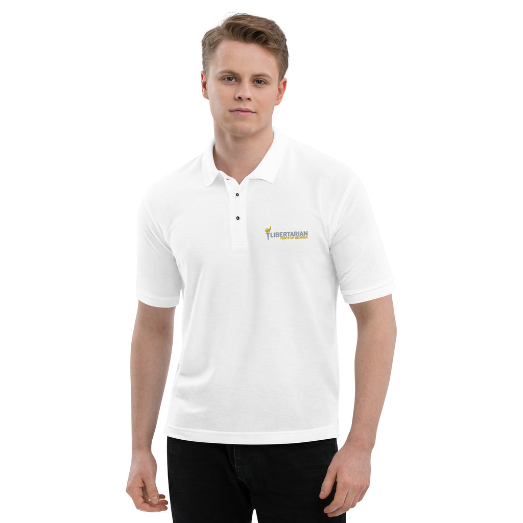 Libertarian Party of Georgia Men's Premium Polo - Proud Libertarian - Libertarian Party of Georgia