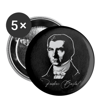 Frederic Bastiat Buttons small 1'' (5-pack) - Proud Libertarian - Proud Libertarian