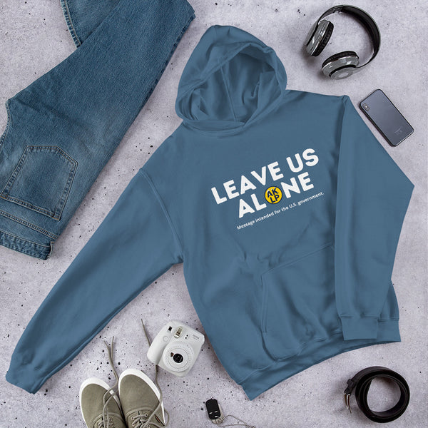 Leave Us Alone Alaska LP Unisex Hoodie - Proud Libertarian - Alaska Libertarian Party