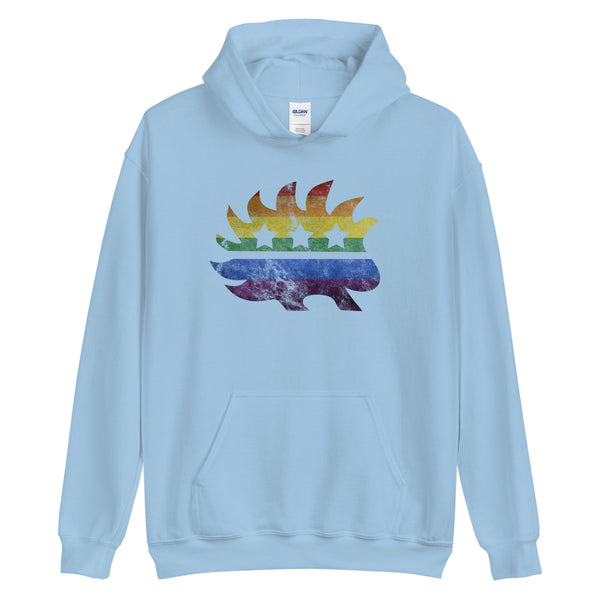 LGBTQ+ Pride Porcupine Unisex Hoodie - Proud Libertarian - Proud Libertarian