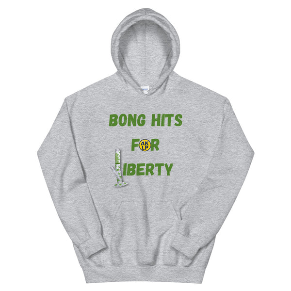 Bong Hits for Liberty Alaska LP Unisex Hoodie - Proud Libertarian - Alaska Libertarian Party