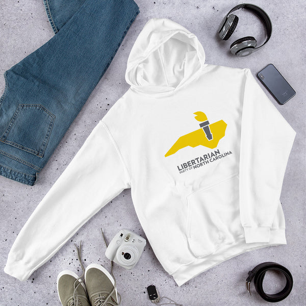 LPNC Unisex Hoodie - Proud Libertarian - Libertarian Party of North Carolina