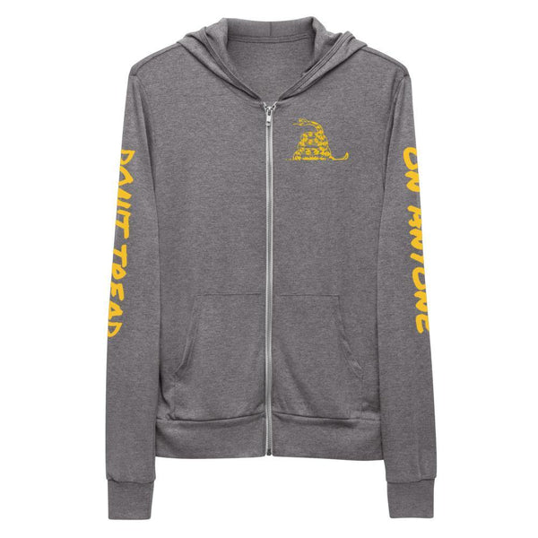 Don't Tread on Anyone Unisex zip hoodie - Proud Libertarian - Proud Libertarian