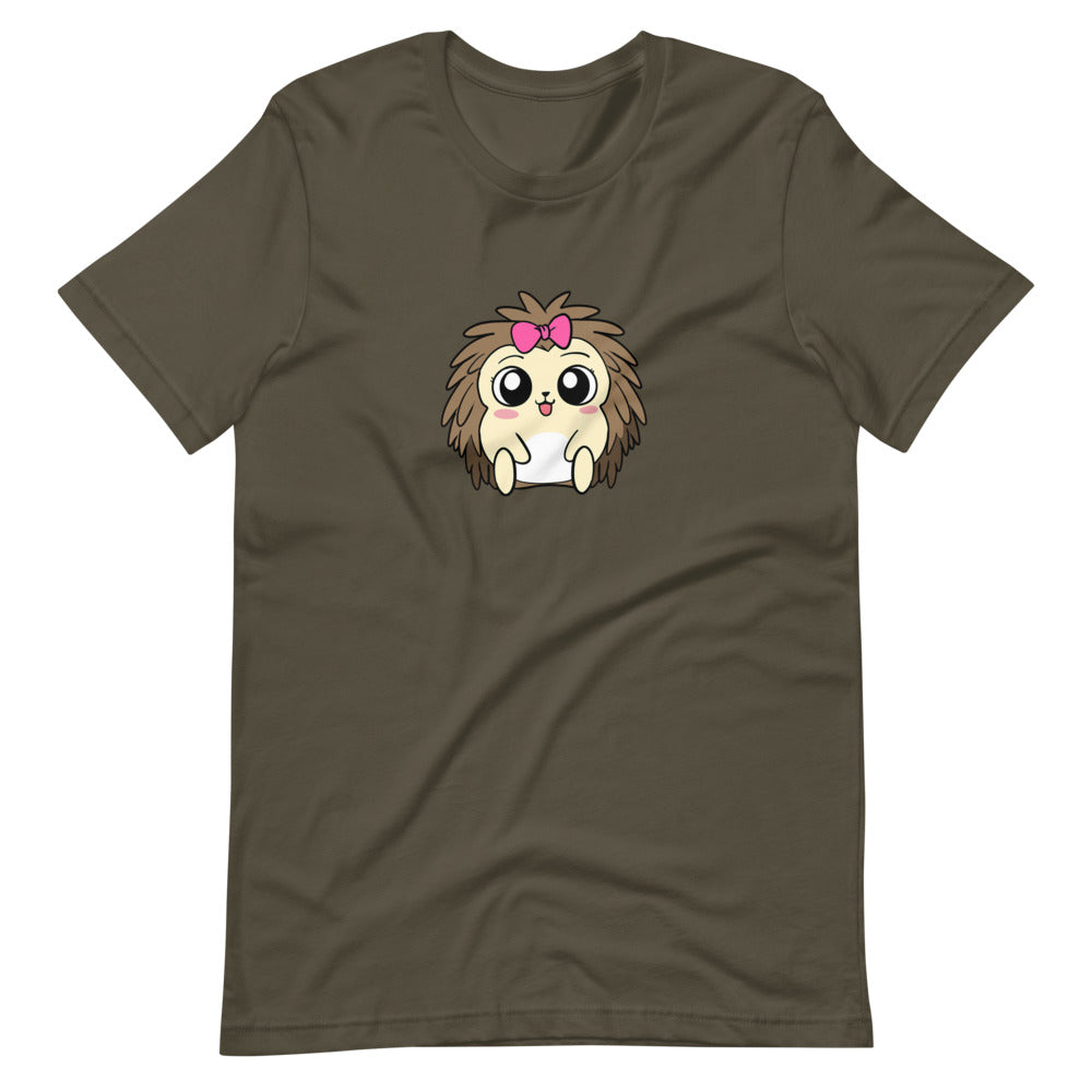 Baby Libertarian Cartoon Porcupine Short Sleeve Unisex T-Shirt - Proud Libertarian - Cartoons of Liberty