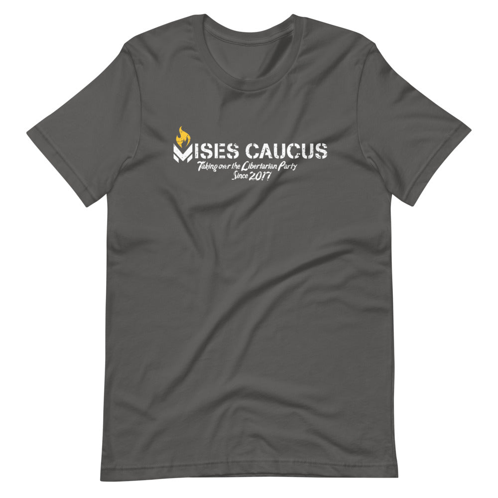 Mises Caucus Takeover Short-Sleeve Unisex T-Shirt - Proud Libertarian - Libertarian Frontier