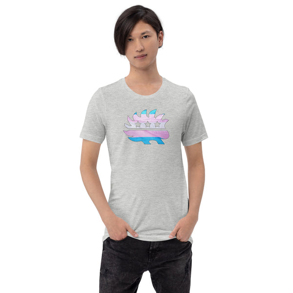 LGBTQ+ Porcupine Short-Sleeve Unisex T-Shirt - Proud Libertarian - Proud Libertarian