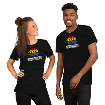 LGBTQ Pride Porcupine since 1971 Short-Sleeve Unisex T-Shirt - Proud Libertarian - Proud Libertarian