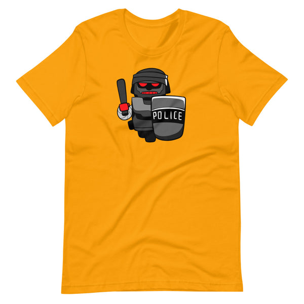 InHuman Police Robot Short-Sleeve Unisex T-Shirt - Proud Libertarian - Proud Libertarian