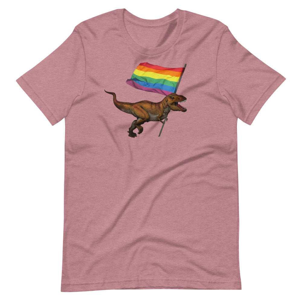 LGBT-Rex Short-Sleeve Unisex T-Shirt - Proud Libertarian - Proud Libertarian