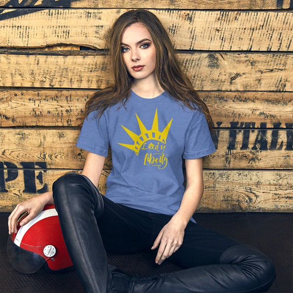 Lady Liberty Short-Sleeve Unisex T-Shirt - Proud Libertarian - Rachael Revolution