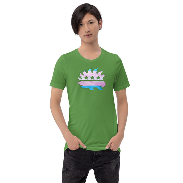 LGBTQ+ Porcupine Short-Sleeve Unisex T-Shirt - Proud Libertarian - Proud Libertarian