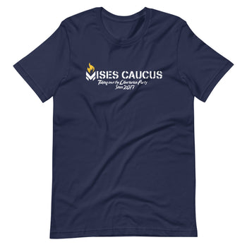 Mises Caucus Takeover Short-Sleeve Unisex T-Shirt - Proud Libertarian - Libertarian Frontier