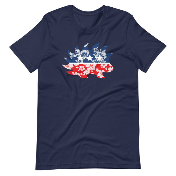 Hawaiian Porcupine Short-Sleeve Unisex T-Shirt - Proud Libertarian - Libertarian Frontier