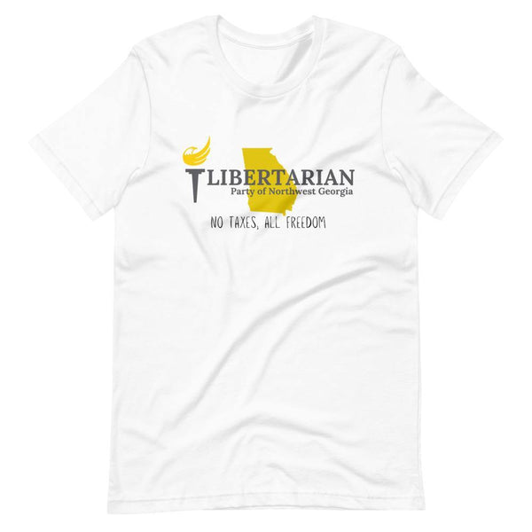 Libertarian Party of North West Georgia Short-Sleeve Unisex T-Shirt - Proud Libertarian - Libertarian Party of Georgia