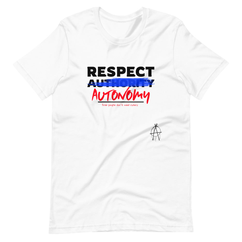 Respect Autonomy Short-Sleeve Unisex T-Shirt - Proud Libertarian - Proud Libertarian