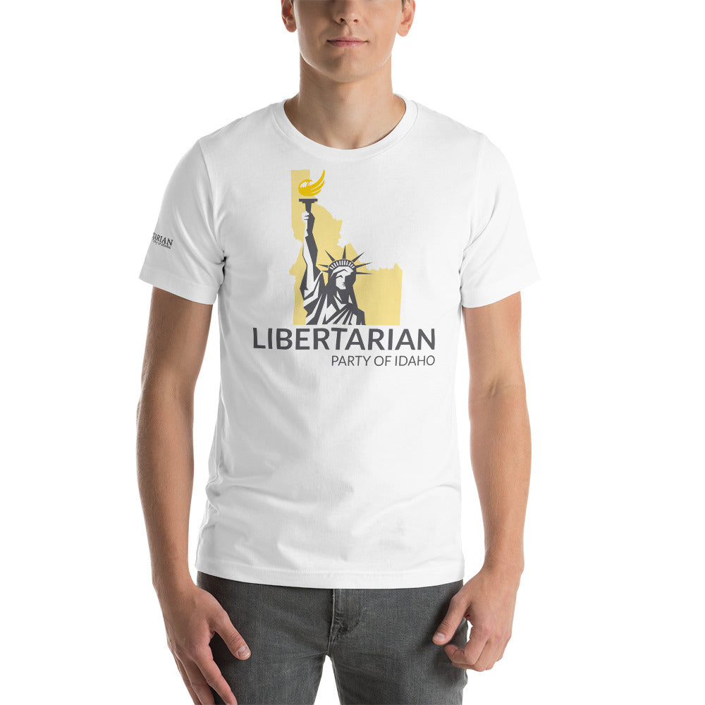 Libertarian Party of Idaho Short-Sleeve Unisex T-Shirt - Proud Libertarian - Libertarian Party of Idaho