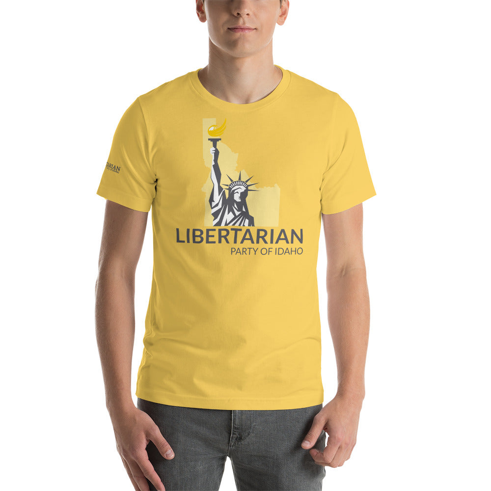 Libertarian Party of Idaho Short-Sleeve Unisex T-Shirt - Proud Libertarian - Libertarian Party of Idaho