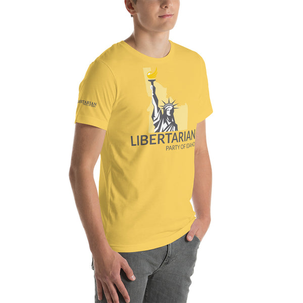 Libertarian Party of Idaho Short-Sleeve Unisex T-Shirt - Proud Libertarian - Libertarian Party of Idaho