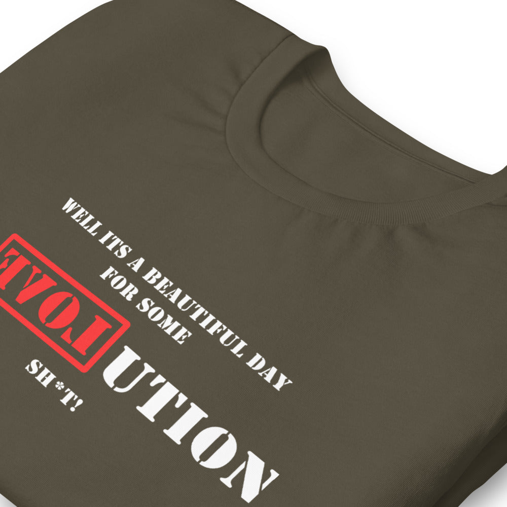 A Great Day for R[EVOL]UTION Short-sleeve unisex t-shirt - Proud Libertarian - Libertarian Party of Tennessee