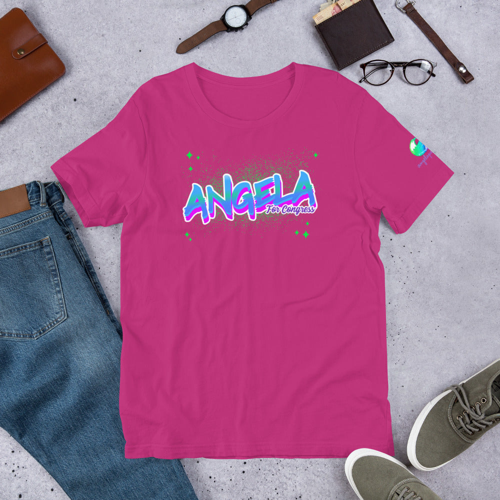 Angela for Congress Short-Sleeve Unisex T-Shirt - Proud Libertarian - Proud Libertarian