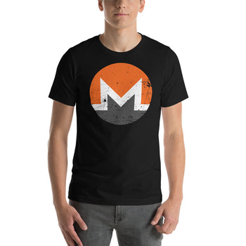 Monero Logo Vintage Short-Sleeve Unisex T-Shirt - Proud Libertarian - Libertarian Frontier