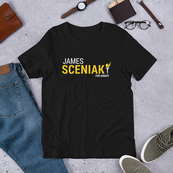 James Sceniak for Senate Unisex t-shirt - Proud Libertarian - Sceniak for Senate