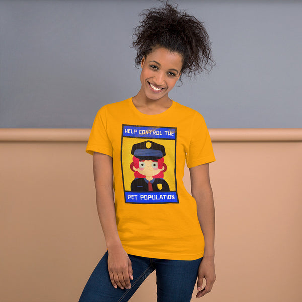 Help control the pet population Short-Sleeve Unisex T-Shirt - Proud Libertarian - Proud Libertarian