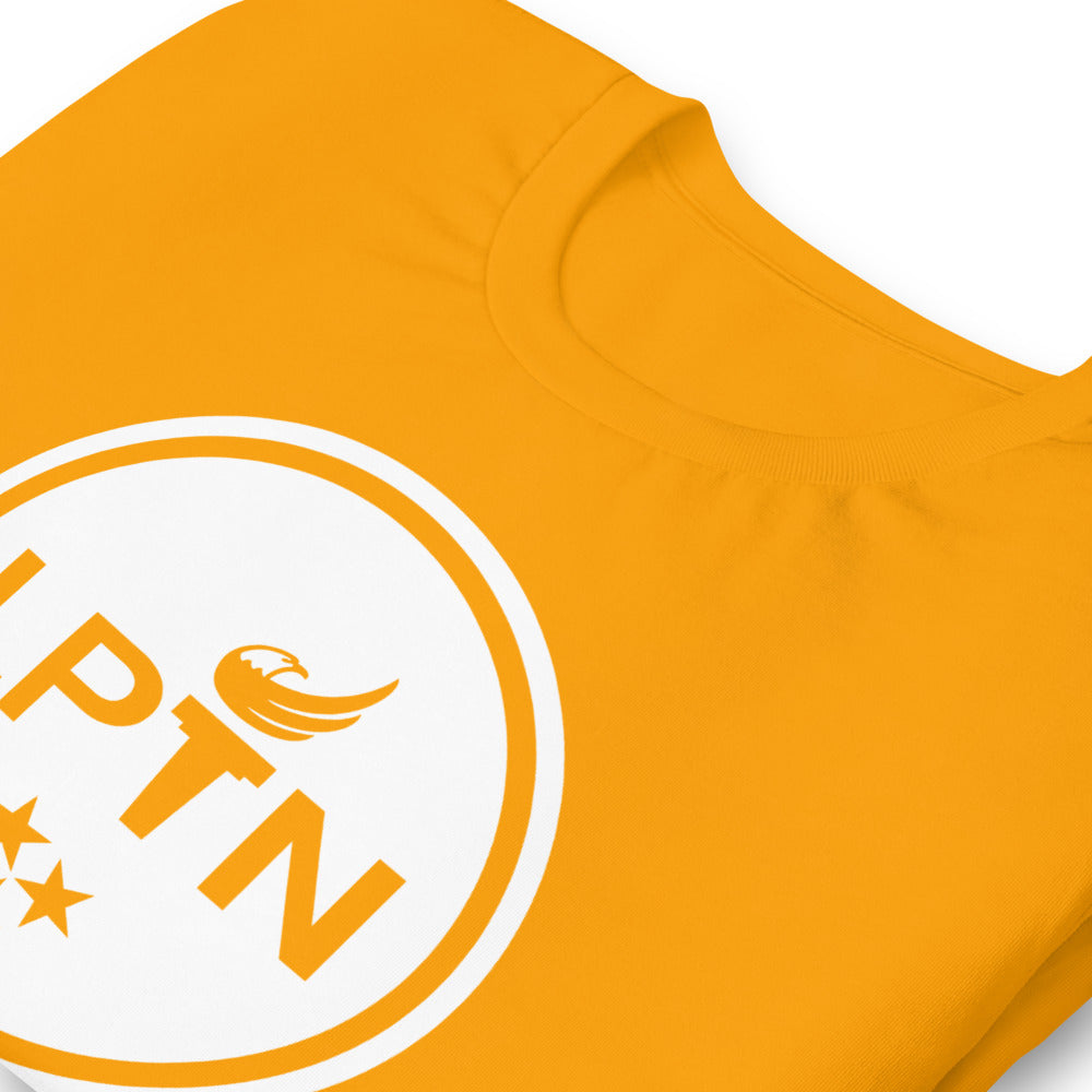 LPTN Logo (White) Short-sleeve unisex t-shirt - Proud Libertarian - Libertarian Party of Tennessee