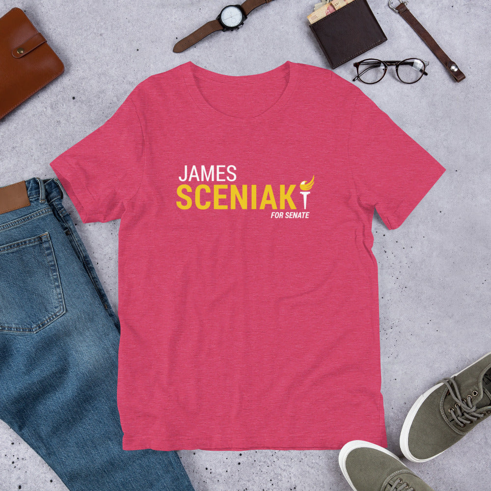 James Sceniak for Senate Unisex t-shirt - Proud Libertarian - Sceniak for Senate