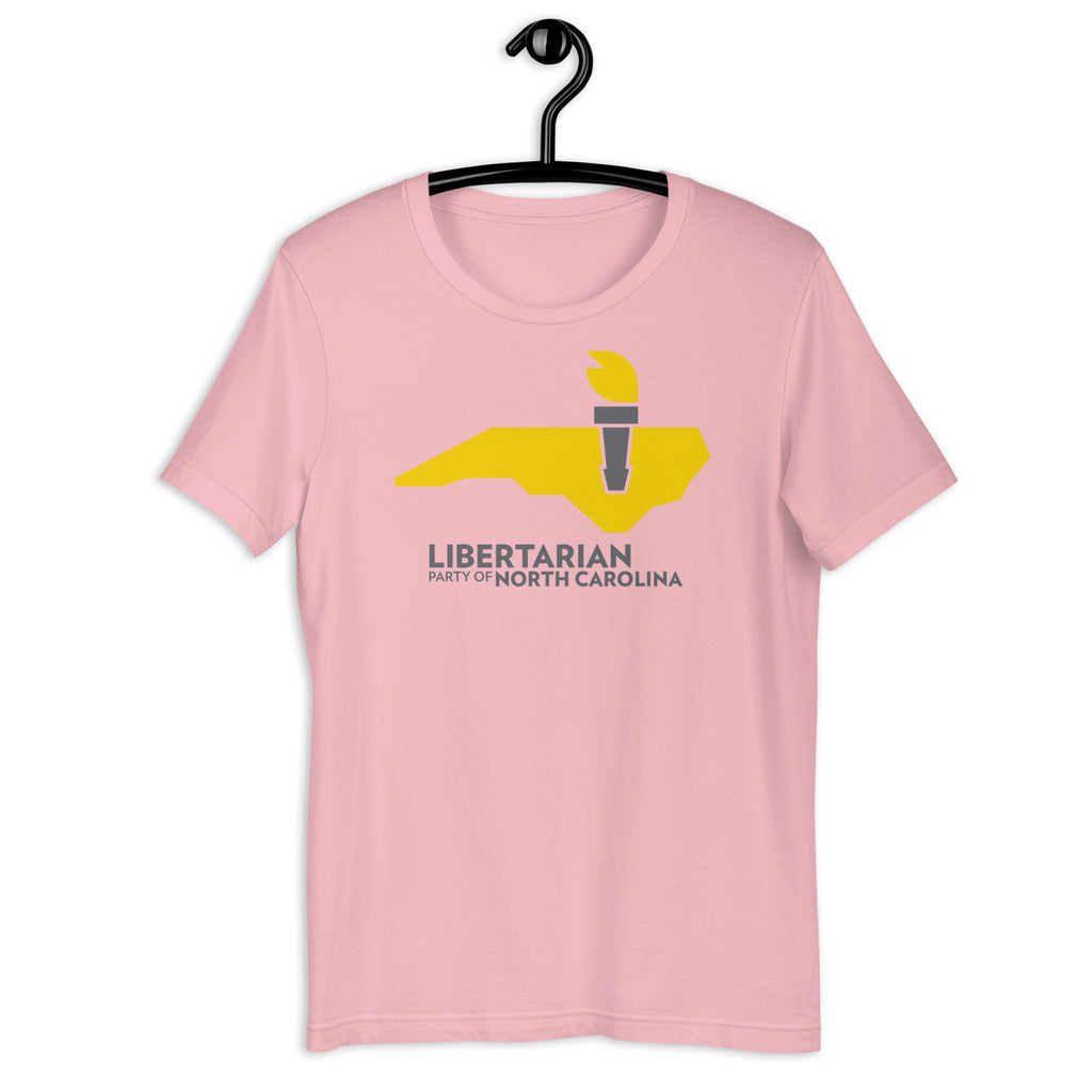 LPNC Unisex t-shirt - Proud Libertarian - Libertarian Party of North Carolina