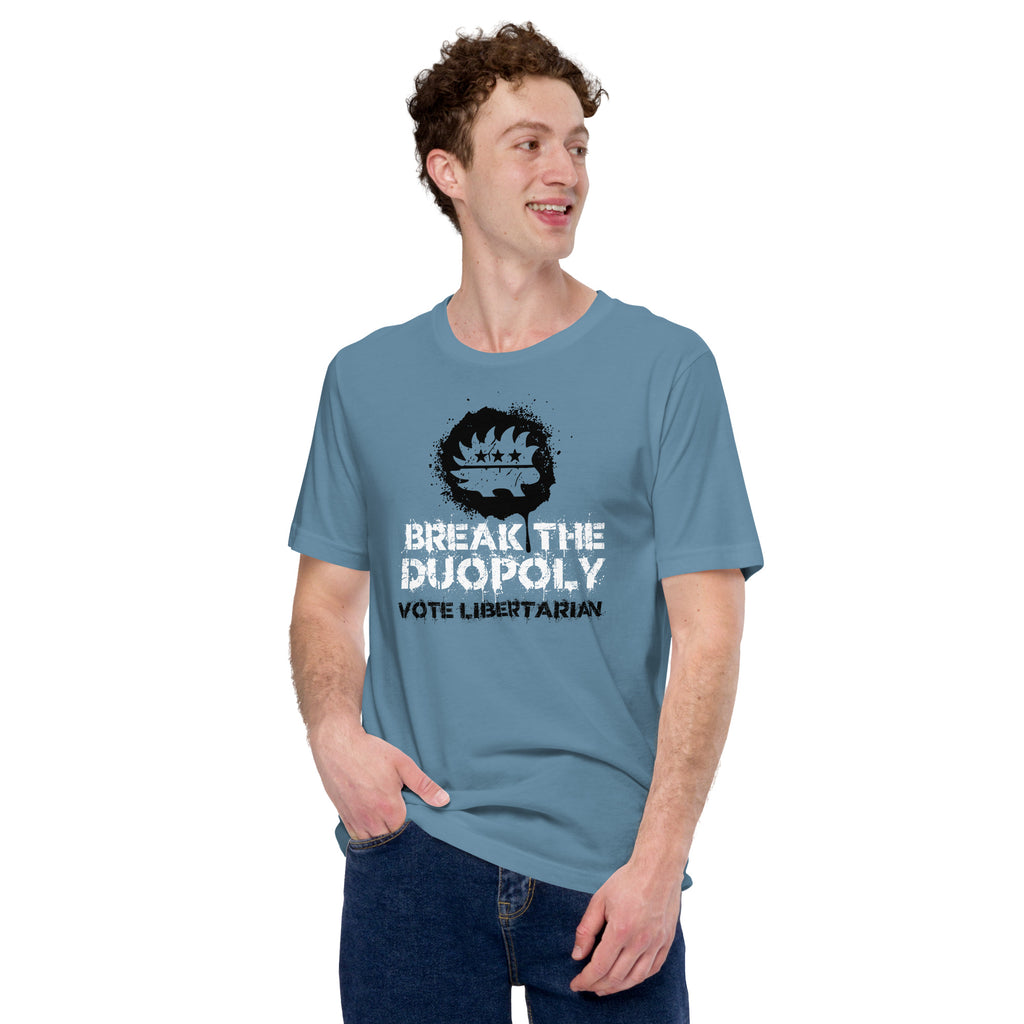 Break the Duopoly - Vote Libertarian Unisex t-shirt