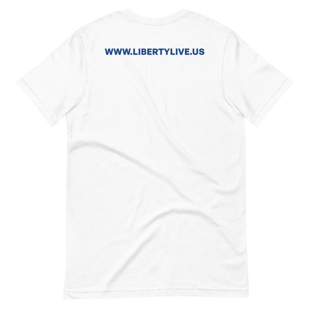 Defund Politicians (Liberty Live) Short-sleeve unisex t-shirt - Proud Libertarian - Liberty Live!