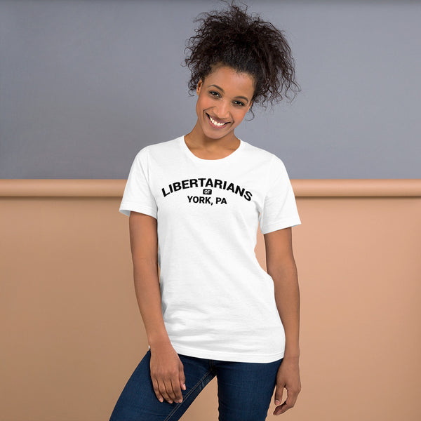 Libertarians of York PA Short-Sleeve Unisex T-Shirt - Proud Libertarian - Libertarian Party of Pennsylvania - York