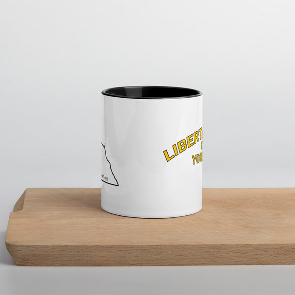 Libertarians of York PA Mug with Color Inside - Proud Libertarian - Libertarian Party of Pennsylvania - York