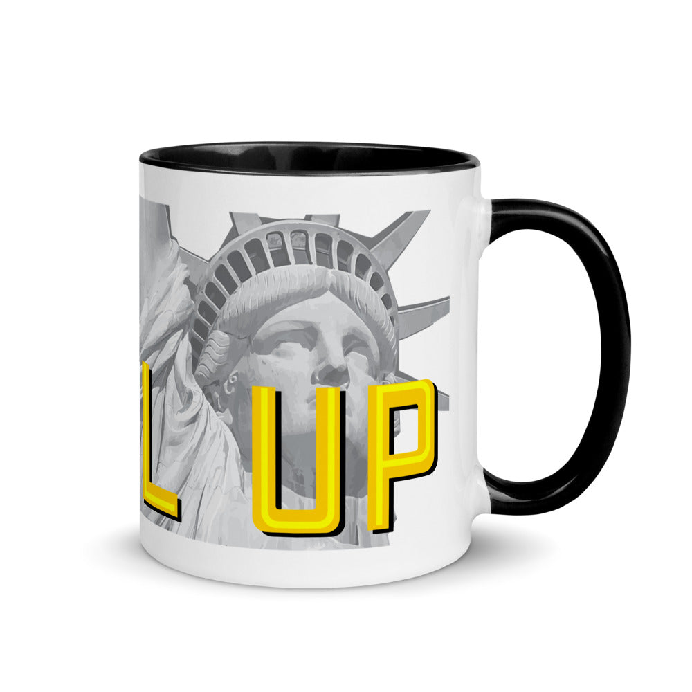Level Up for Liberty LP Indiana Mug with Color Inside - Proud Libertarian - Libertarian Party of Indiana